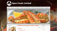 Desktop Screenshot of apexfoods.com